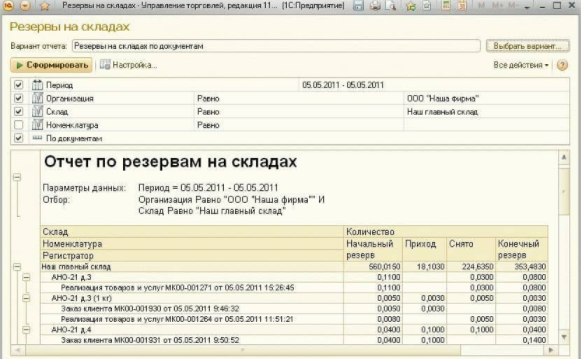 Доработки 1С УТ 11